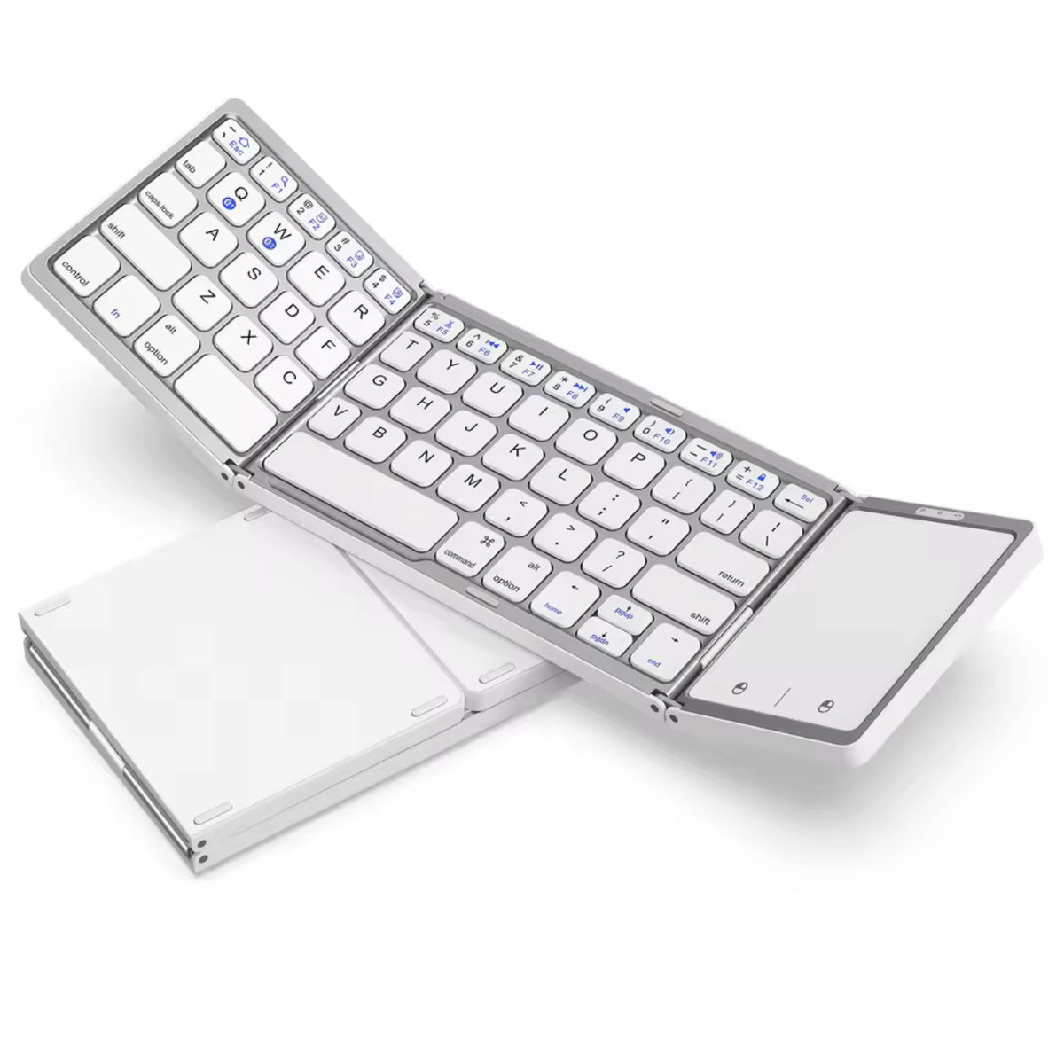 Foldable Wireless Bluetooth Keyboard Rechargeable Portable for PC Mac Smartphone Windows iOS Android