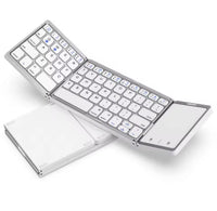 Foldable Wireless Bluetooth Keyboard Rechargeable Portable for PC Mac Smartphone Windows iOS Android