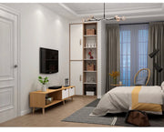 Adjustable 130–178 cm TV Cabinet with Drawer