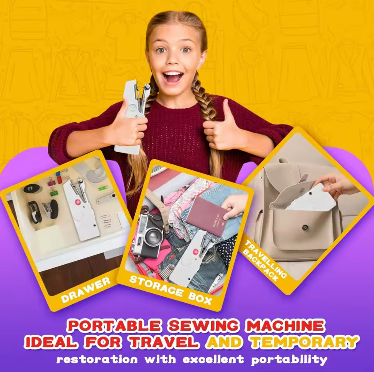 Portable Handheld Electric Sewing Tool – 3 Colours