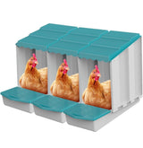 3 Hole Chicken Nesting Box Roll Away Chook Hen Laying Boxes Modular Nest House