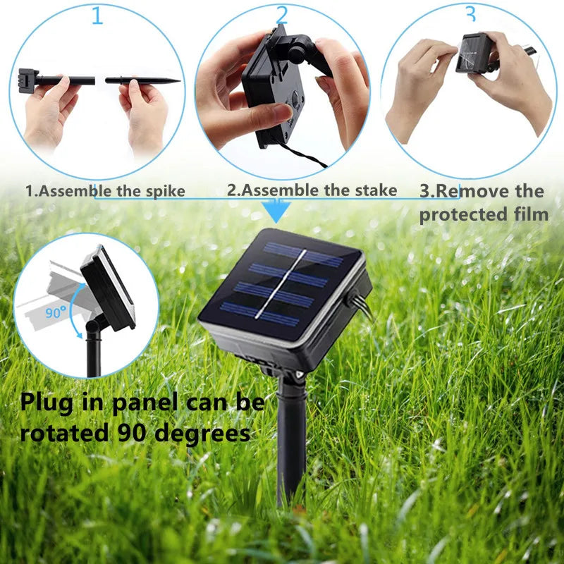 Solar Meteor Shower Lights – 8 Tubes, 30 or 50 cm