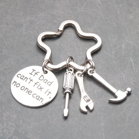 New Family Jewelry If Dad can`t fix it, no one can Man Father's Day Papa Birthday Party Charm Llaveros Gifts Tool Key Chains