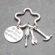“If Dad Can’t Fix It” Tool-Themed Keychain