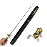 MyPenRod™ Portable Pocket Telescopic Mini Fishing Pole Pen Shape Folded Fishing Rod With Reel Wheel
