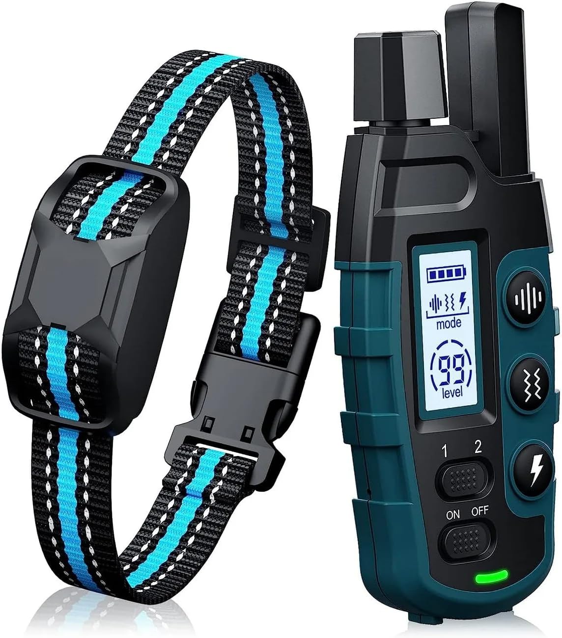 AvviKro Remote Dog Training Collar – 3300ft, 1 or 2 Dogs
