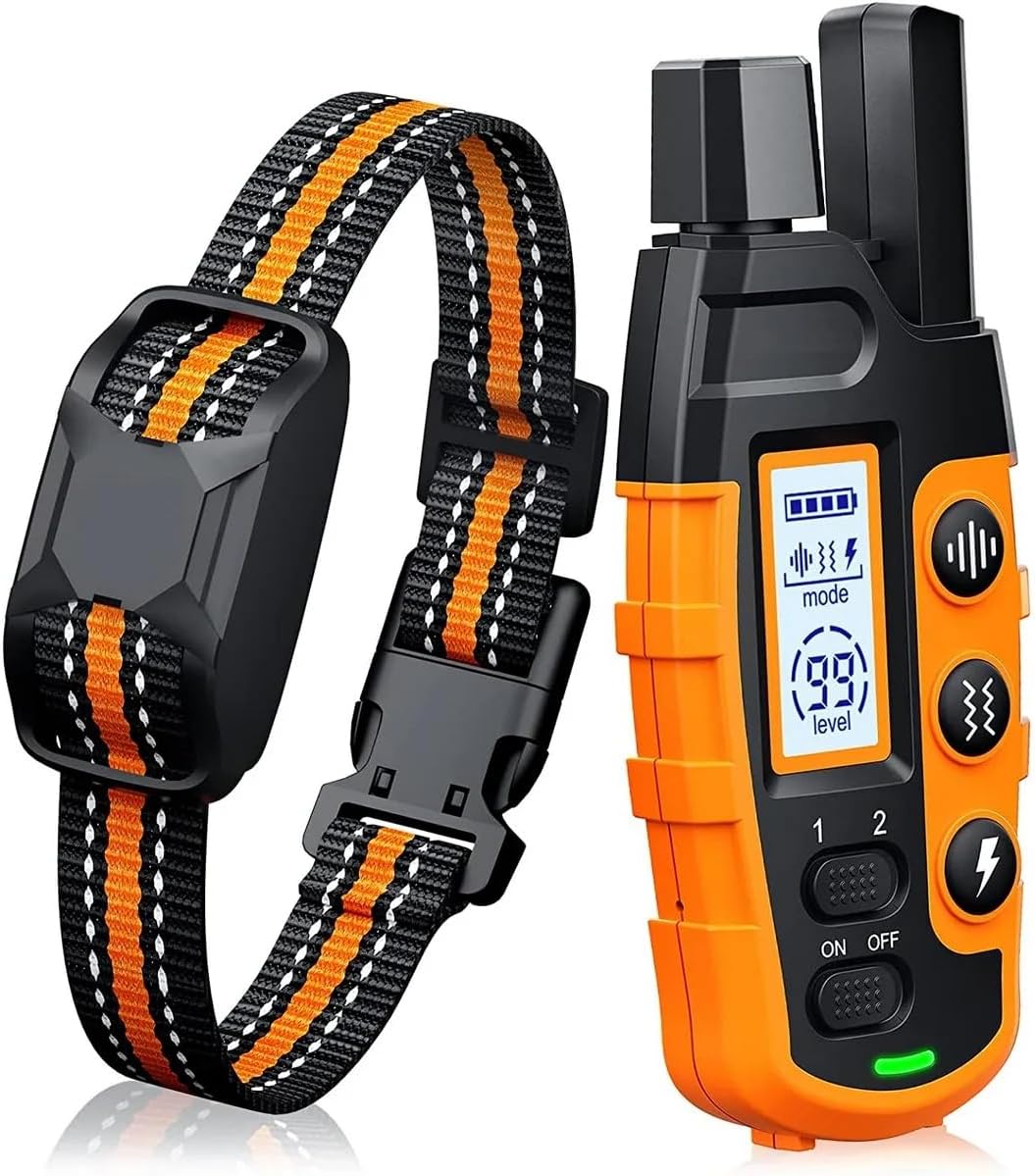 AvviKro Remote Dog Training Collar – 3300ft, 1 or 2 Dogs