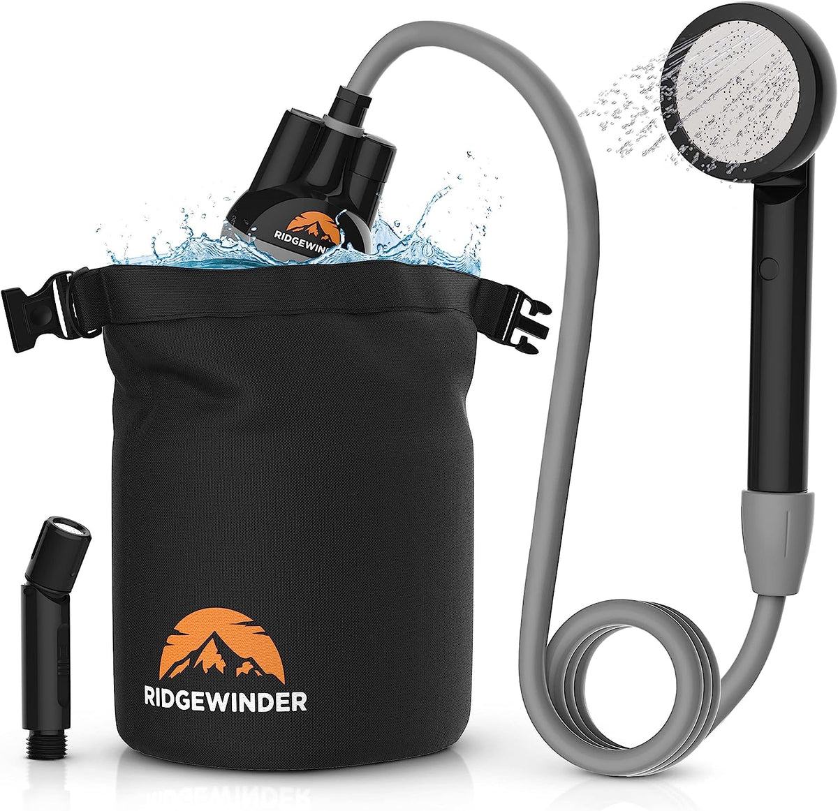 Rechargeable Camping Shower Kit with 10 L Dry Bag