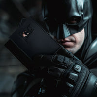 Slim Leather Hero ID Wallet with Matching Keychain