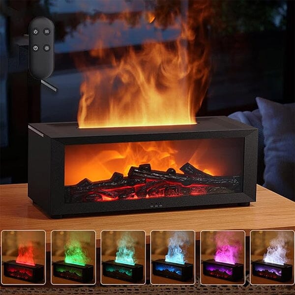 150 mL Flame-Effect Aroma Diffuser with Remote – 2 Colours