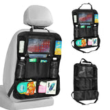 Backseat Car Organizer and Storage Mats Car Back Seat Organizers Bag with Touch Screen Tablet Holder 10 Storage Pockets for Kids Toddlers Car Seats Travel AccessoriesRoad Trip Essentials