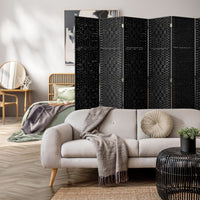 Pine & Woven-Rattan Folding Room Divider – 4, 6 or 8 Panels
