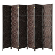 Pine & Woven-Rattan Folding Room Divider – 4, 6 or 8 Panels