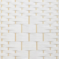 Pine & Woven-Rattan Folding Room Divider – 4, 6 or 8 Panels