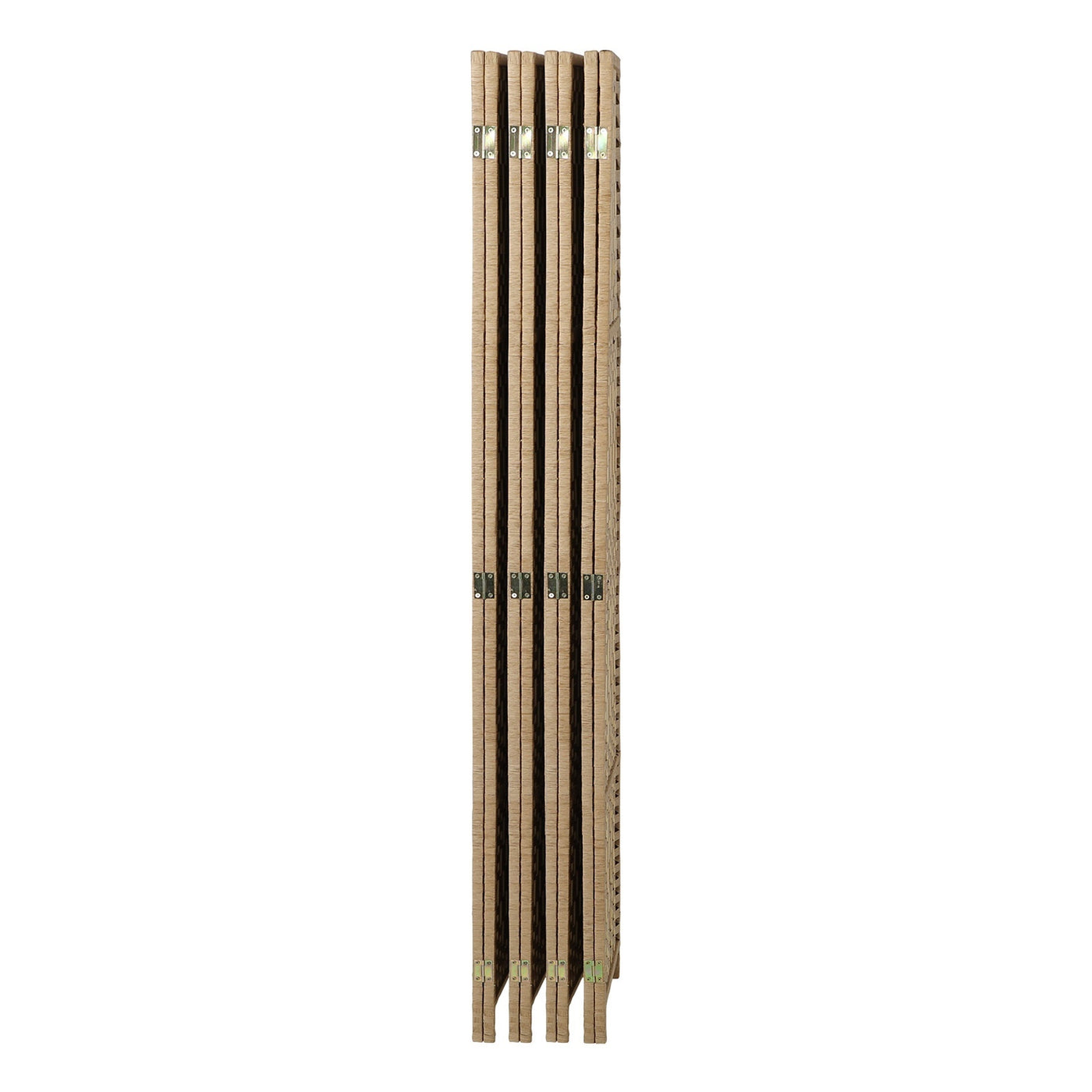 Pine & Woven-Rattan Folding Room Divider – 4, 6 or 8 Panels