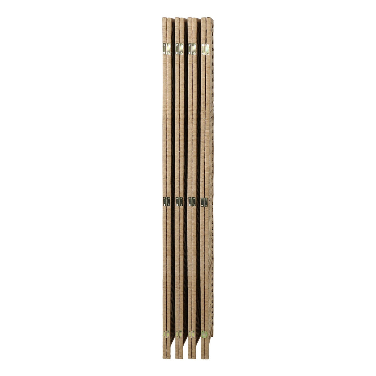 Pine & Woven-Rattan Folding Room Divider – 4, 6 or 8 Panels