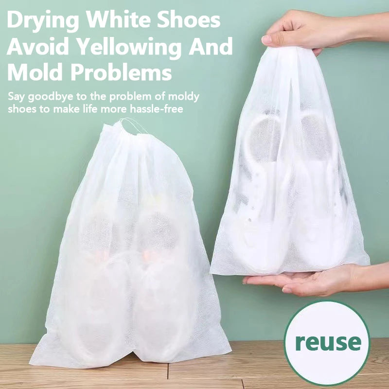 Non-Woven Drawstring Shoe Storage Bags – 3 Sizes & Pack Options