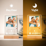 Customized Spotify Music Plaque Gifts For Anniversary Day Personalized Acrylic Photo Frame Lamp Custom Romantic Birthday Gifts