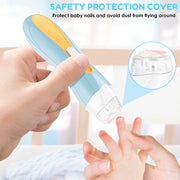 Nail File Quite Compact USB Charging Baby Toenails Clipper With LED Light Adjustable Speed Electric Fingernails File for Newborn