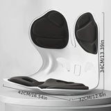 Ergonomic Posture Correction Seat Cushion with Lumbar Support and Adjustable Lumbar Cushion ,enhancing Seat Comfort