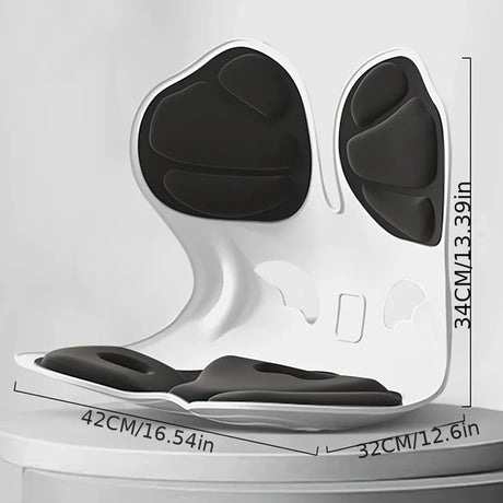 Ergonomic Posture Correction Seat Cushion with Lumbar Support and Adjustable Lumbar Cushion ,enhancing Seat Comfort