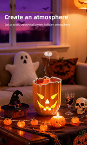 Halloween Pumpkin Aroma Diffuser & Humidifier – LED Night Light USB Essential Oil Mister