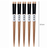 5 Pairs Wooden Chopsticks Wood Chopsticks Set Japanese Sushi Chopsticks Korean Chinese Snack Food Chop Sticks Kitchen Tableware