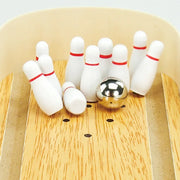 Wooden Desktop Mini Bowling Game Set