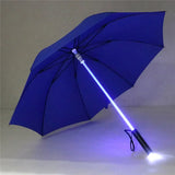 LED Light Up Umbrellas with Flashlight Handle, Clear, Black, Gray, Red