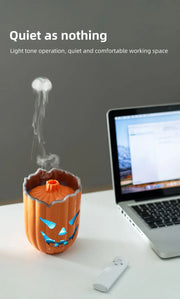 Halloween Pumpkin Aroma Diffuser & Humidifier – LED Night Light USB Essential Oil Mister