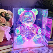 30 cm Light-Up Rose Bear – 2 Designs
