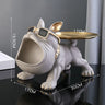 Home Decor Bulldog Figurine Dog Statue Storage Box Animal Ornament Resin Craft Art Sculpture Figurine Home Puppy Sculpture 30cm