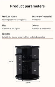 360° Rotating Makeup & Skincare Organiser – 3 Colours