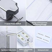 3-Chamber No-Drill Shower Soap Dispenser