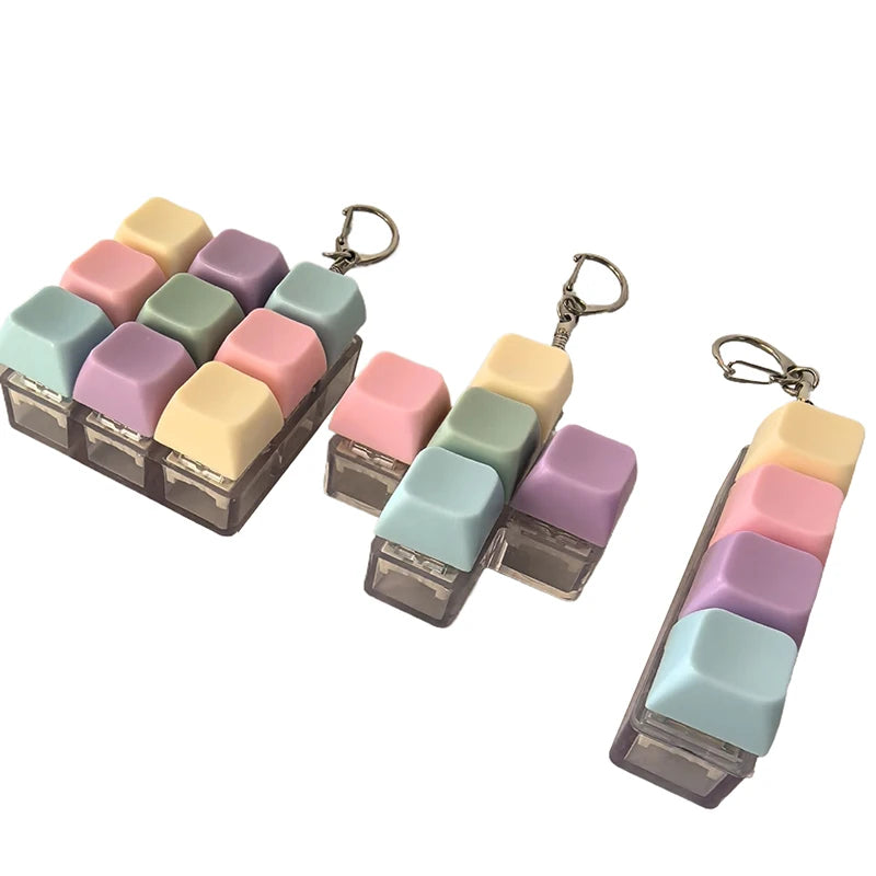 Mini Mechanical Keyboard Fidget Keychain – 4 Styles
