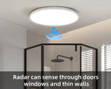 Radar Sensor Ceiling Light Led Pacel Lamps for Bathroom Hallways Porch Waterproof 20W 30W Smart Ceiling Lamp Led Panel Lighting