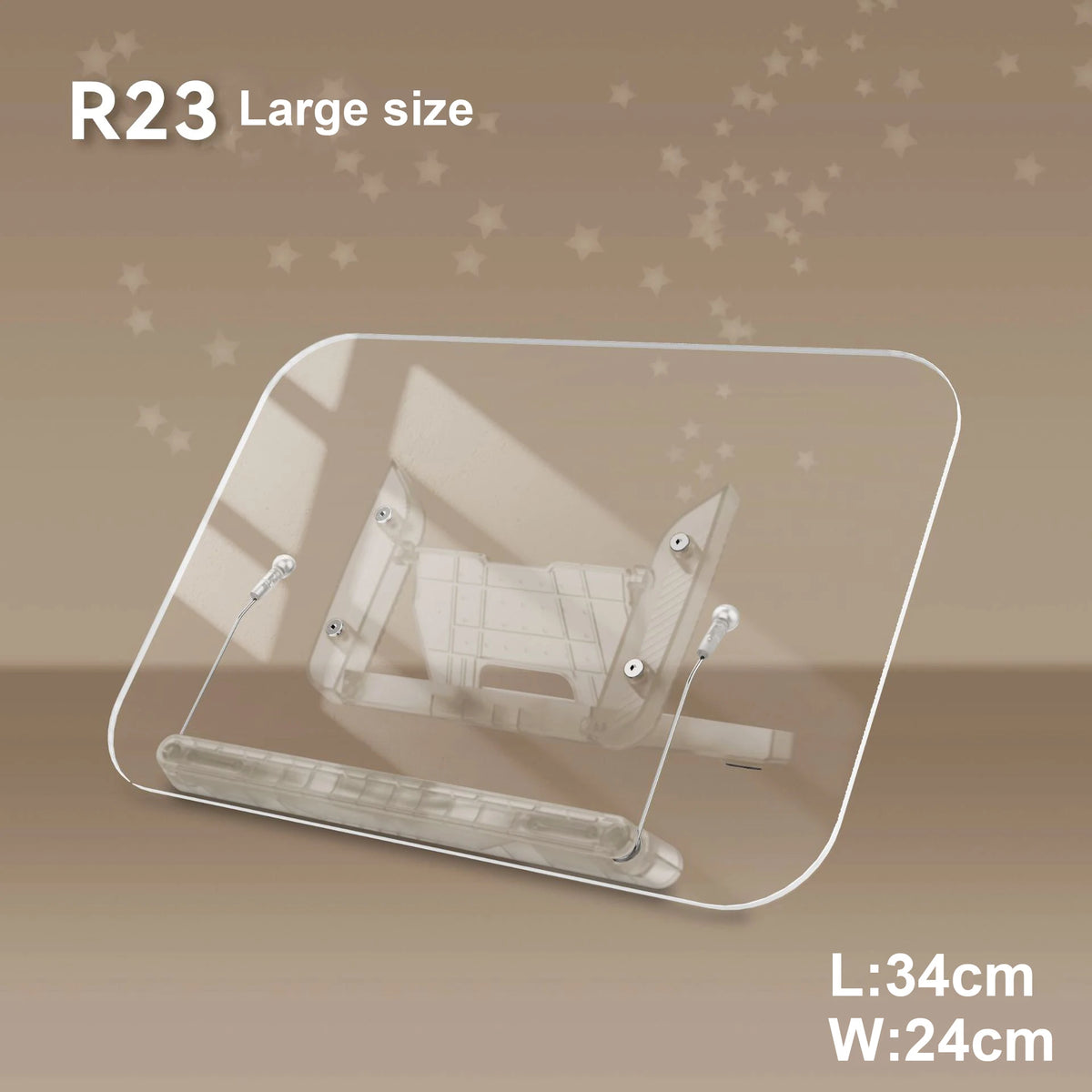 Foldable 360° Swivel Book Stand with Page Clips
