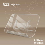 Book Stand for Reading, Adjustable Book Holder with 360° Swivel Base Foldable Stand Recipe Book Holder with Elastic Page Clips