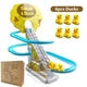 Kids Electric Small Duck Climbing Stairs Toy DIY Track Slide Roller Coaster Toys Set Light Music Boy Girl Gift