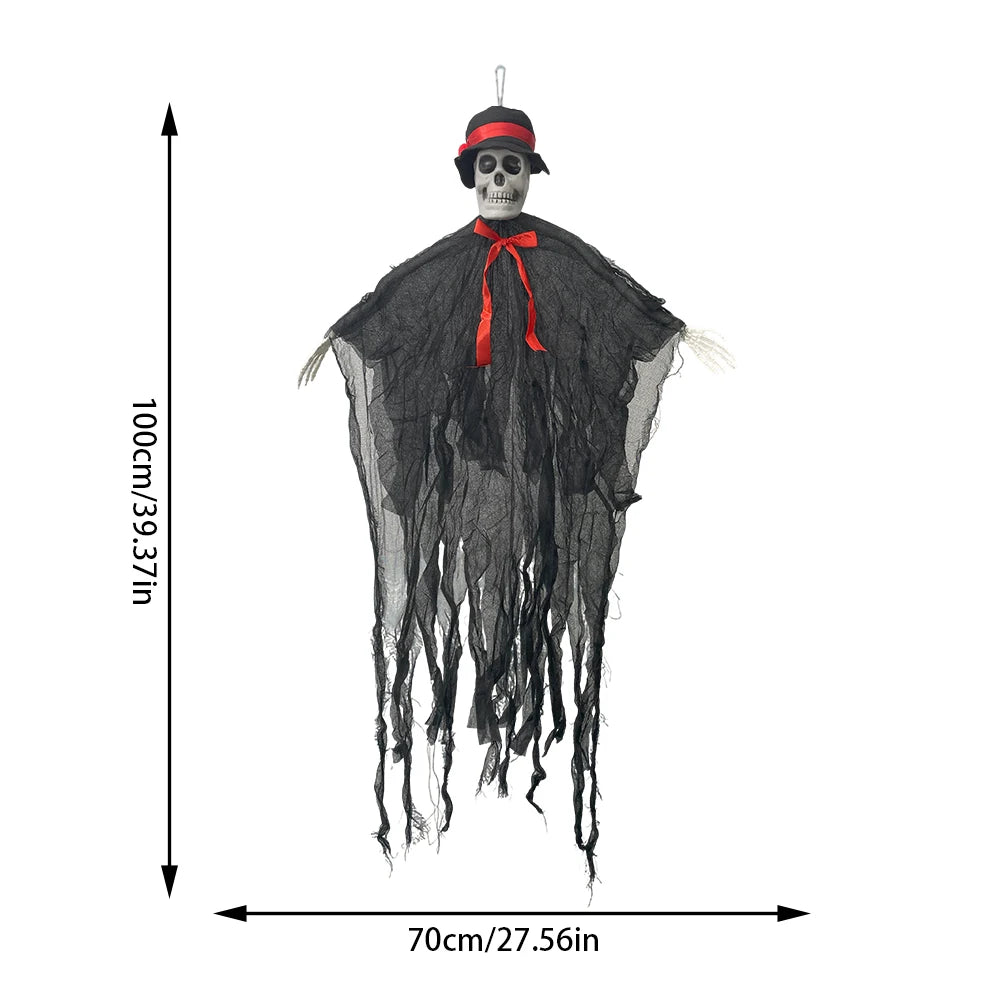 100 × 70cm Hanging Skeleton Ghost Halloween Decoration