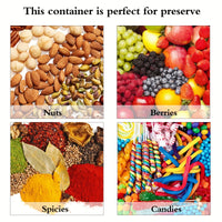 8 Grids Divided Serving Tray Storage Box Kitchen Portable Sub-format Seasoning Separator Box Fresh-keeping Snack Fruits Food Box