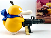 Pokemon Psyduck Gatling Gun Anime Figure Cross Dressing Toys PVC Statue Model Collection Decor Creative Peripheral Birthday Gift