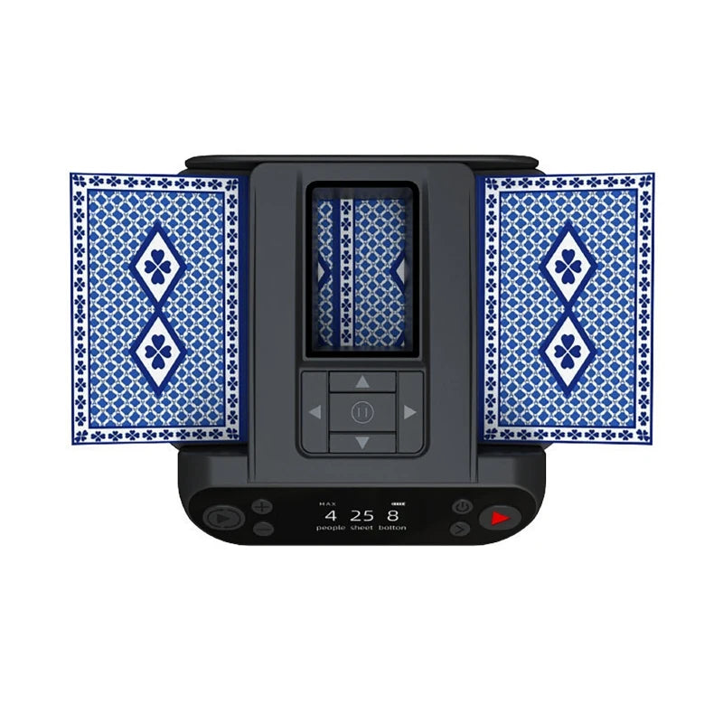 360° Rotating Automatic Card Shuffle Dealer Machine 2 In 1 Playing Cards Shuffling Dealing Tool Party Games Poker Device