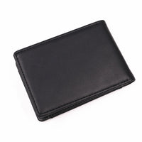 Leather Bat ID Wallet Slim Bifold Credit Card Holder Case With Cutout Superhero Face Eyes Mask Gift