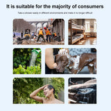 Portable Camping Shower Pump with Digital Display 4000mAh Upgraded Rechargeable Electric Shower Pump for Camping Beach Dormitory