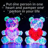 LED Glowing Bear Gift - Birthday, Valentine's & Mother's Day Present for Women, Premium Keepsake