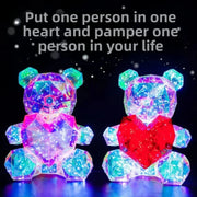 30 cm Light-Up Rose Bear – 2 Designs