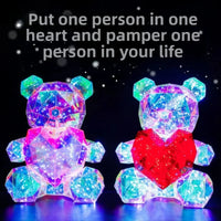 30 cm Light-Up Rose Bear – 2 Designs