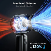 5000 mAh Foldable Turbo Fan with Digital Display – 3 Colours