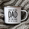 Dad Nutritional Facts Coffee Mug Enamel Cup for Papa Daddy Stepdad Father’s Day Gift Best Dad Ever Cups Dad Gifts From Kids